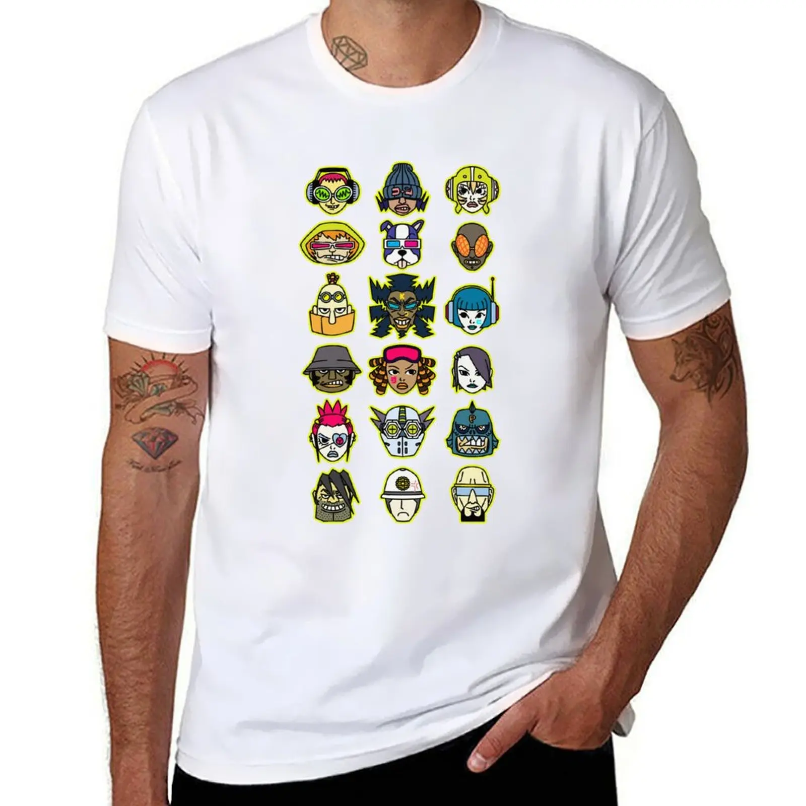 

man funny Jet t Set t Radio Characters graphic man (colors) T-Shirt shirt shirts for graphic