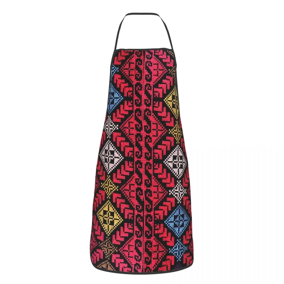 Funny Palestinian Embroidery Bib Apron Men Women Unisex Kitchen Chef Palestine Cross Tatreez Tablier Cuisine for Cooking Baking