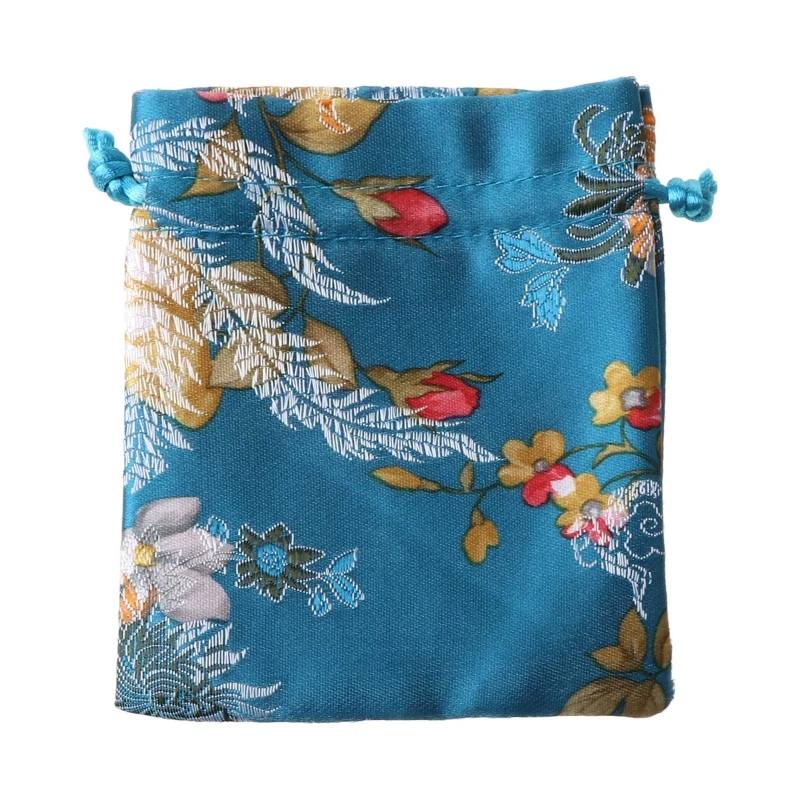 Traditional Silk Travel Pouch Classic Chinese Embroidery Jewelry Bag Organizer Jewelry Pouch Drawstring Gift Bags Dropship