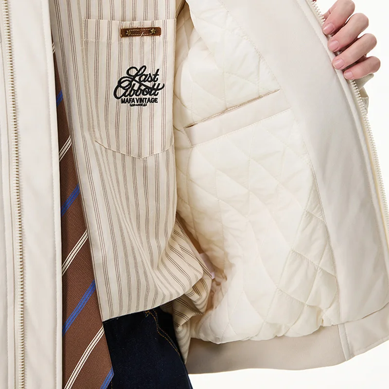 سترة شتوية مبطنة بالقطن للرجال ملابس خروج عصرية فضفاضة غير رسمية مبطنة سترات منفوخة للنساء معطف دافئ ملابس خارجية