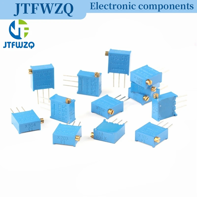 10 Stück 3296 3296X Serie Resistanceohm Trimpot Trimmer Potentiometer 1K 2K 5K 10K 20K 50K 100K 200K 500K 1M Ohm 100R 200R 500R
