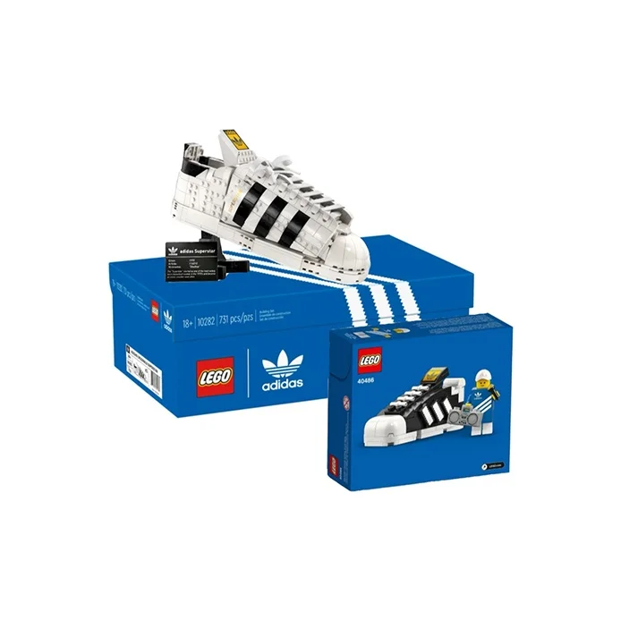 LEGO x Adidas Lcons Shell Trainers Plastic Building Blocks 731pcs 10282/10282+40486