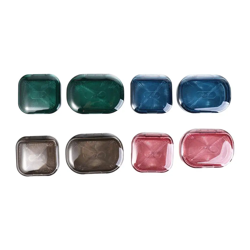 Plate Pill Box Cosmetic Case Invisible Braces Storage Case Earring Storage Case Rings Container Transparent Jewelry Box