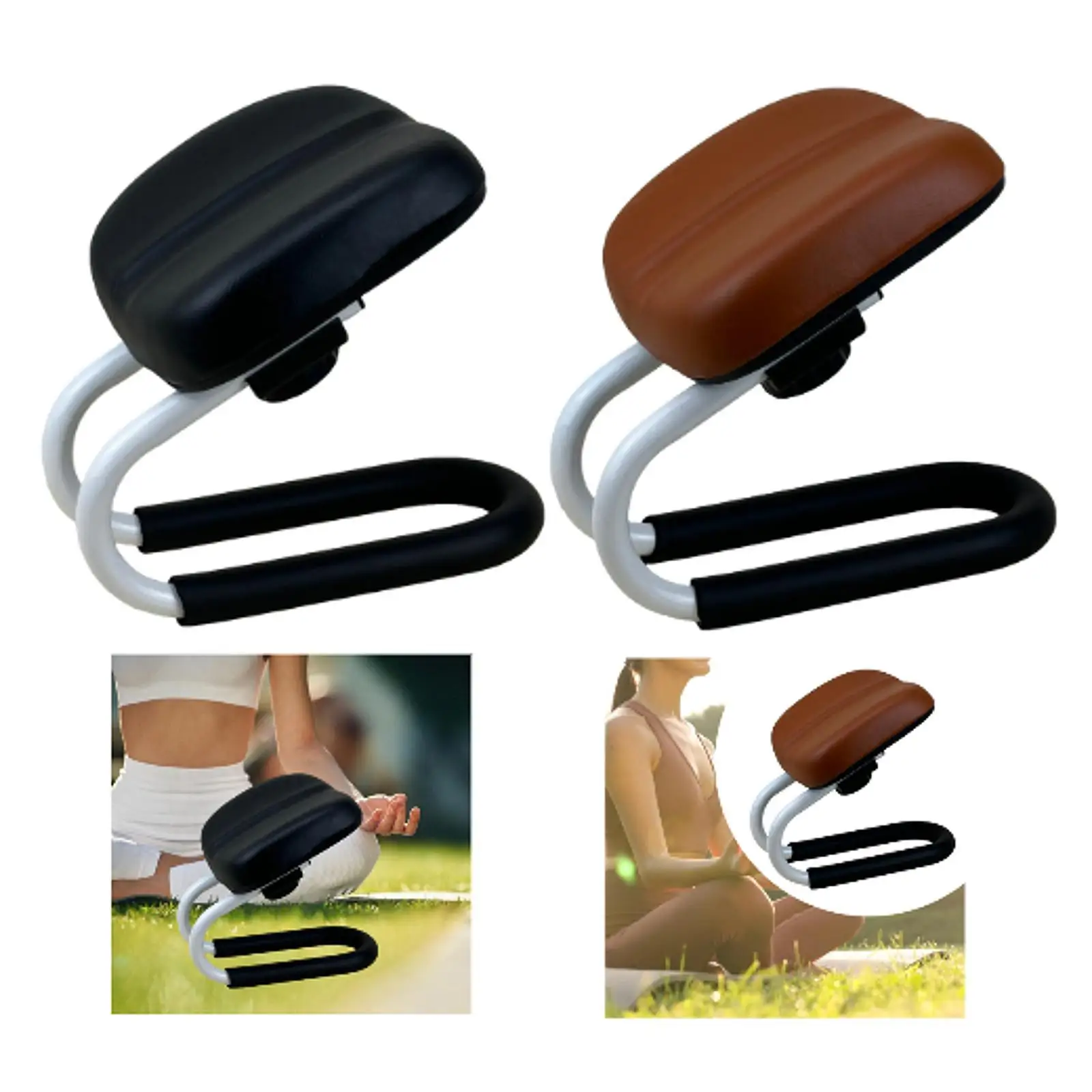 

Kneeling Meditation Stool Adjustable Meditation Bench for Studio Yoga Prayer