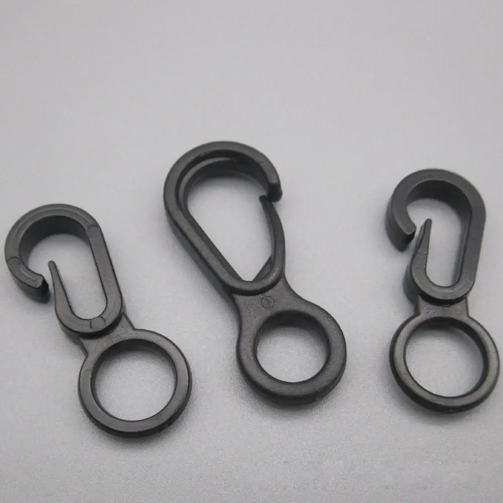 Jewelry Accessories Keychain 100pcs/set Plastic Buckle Glasses Chain Buckle Anti-lost Rope Hook Small Carabiner Snap