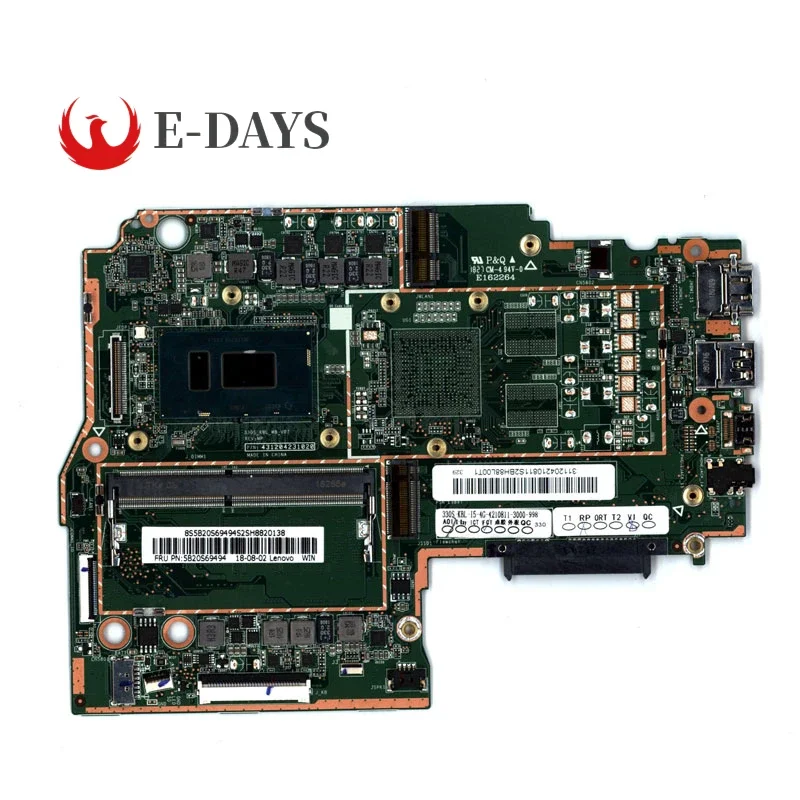 

330S-KBL-MB Mainboard for Lenovo 330S-14IKB Laptop Motherboard CPU I5-8250U RAM 4G 100% Test Work