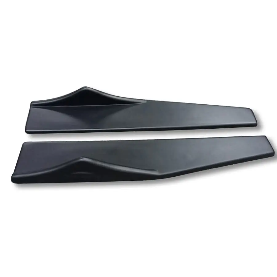 

2Pcs Black Car Side Skirt Rocker Splitters Winglet Canard Diffuser Shovel Decor