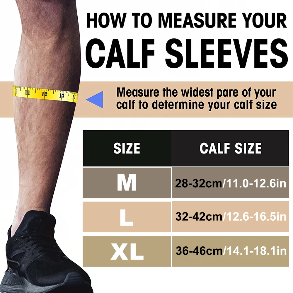 1PCS Calf Compression Sleeves for Men Women, Footless Leg Compression Socks for Running, Shin Splints,Varicose Veins,Pain Relief