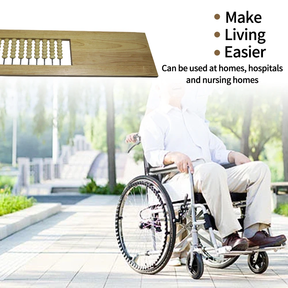 Wooden Sliding Transfer Board With Ball Bearings For Elderly Protection Disabled Mobility Assistance Board For Moving From Wheel