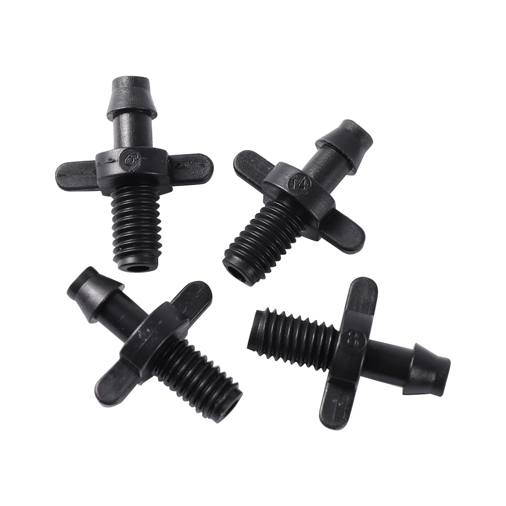 100Pcs 6mm Threaded Reducing to 1/4\
