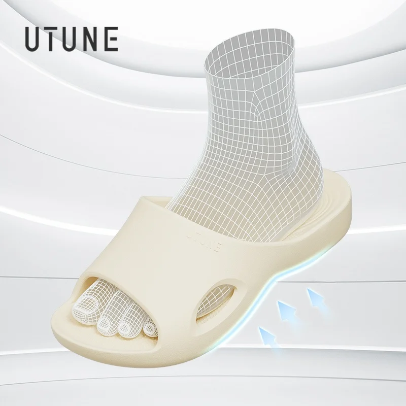 

UTUNE EVA Odor-Resistant Slippers women – Quick-Dry Soft Sole Arch Support Slides for Men Indoor Home & Bathroom Sandals