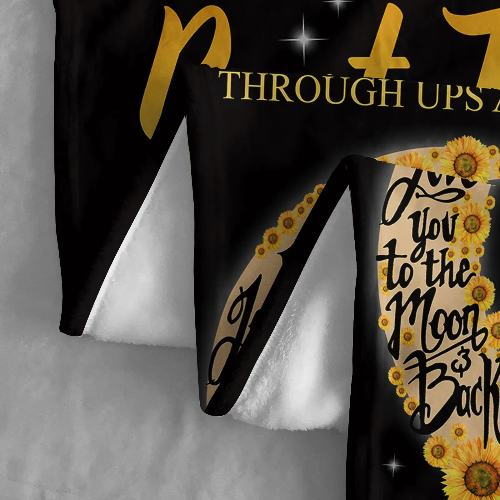 بطانية من الفانيلا بحروف من الزهور والقمر للزوجين ، غطاء رومانسي ناعم ودافئ ، هدية للأريكة أو الأريكة ، عبر الحدود ، أخت وصديق #5