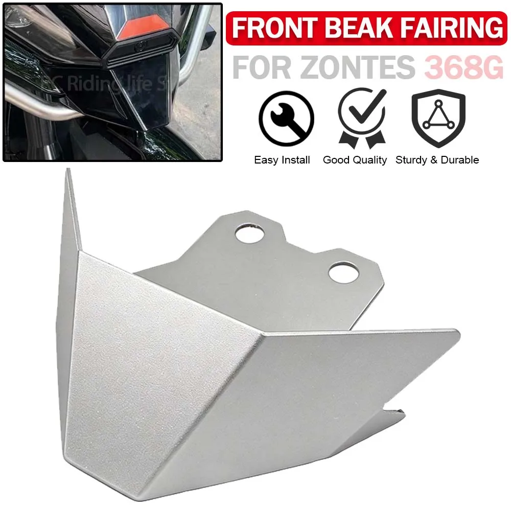 

For ZONTES 368G G 368 G G368 Motorcycle Front Lip Bird Beak Fairing Wing Spoiler Cowl Cover Extension Protevtion Protector Guard