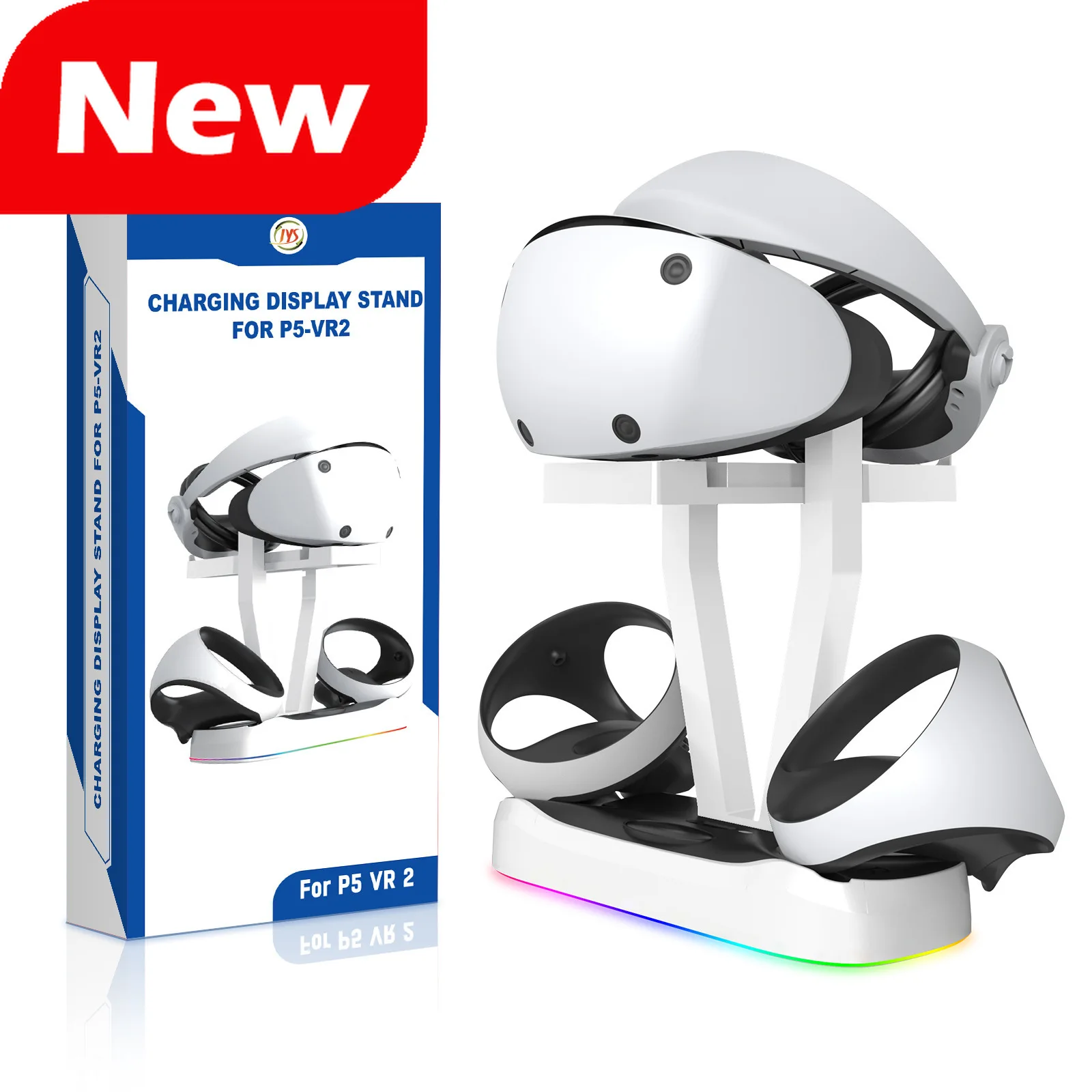 

For PS5 VR2 Magnetic Charging Base with RGB Lighting for PS VR2 Charging Base for VR Glasses Storage Rack Game Accessories