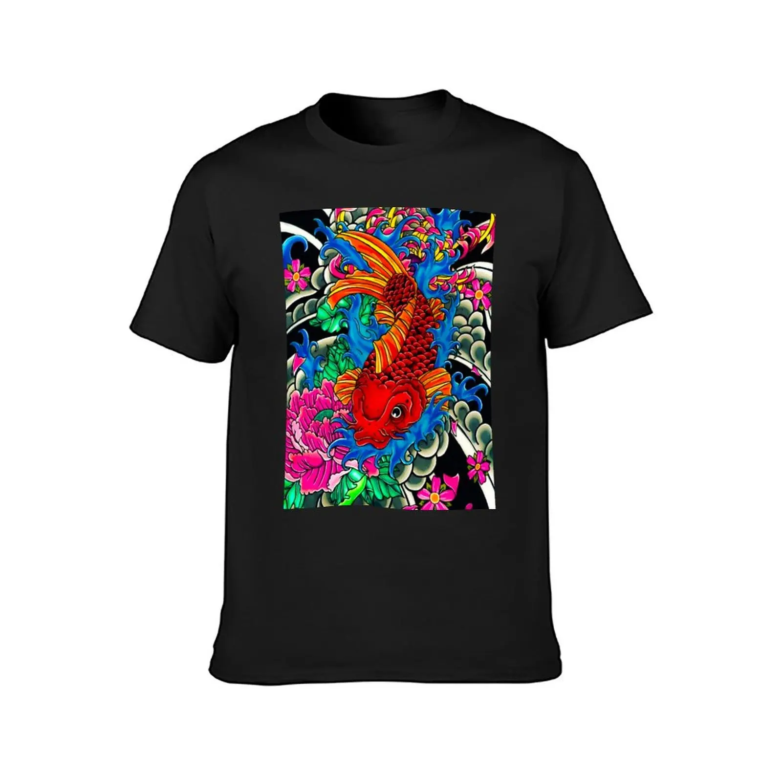 koi fish T-Shirt vintage tees anime mens tall t shirts