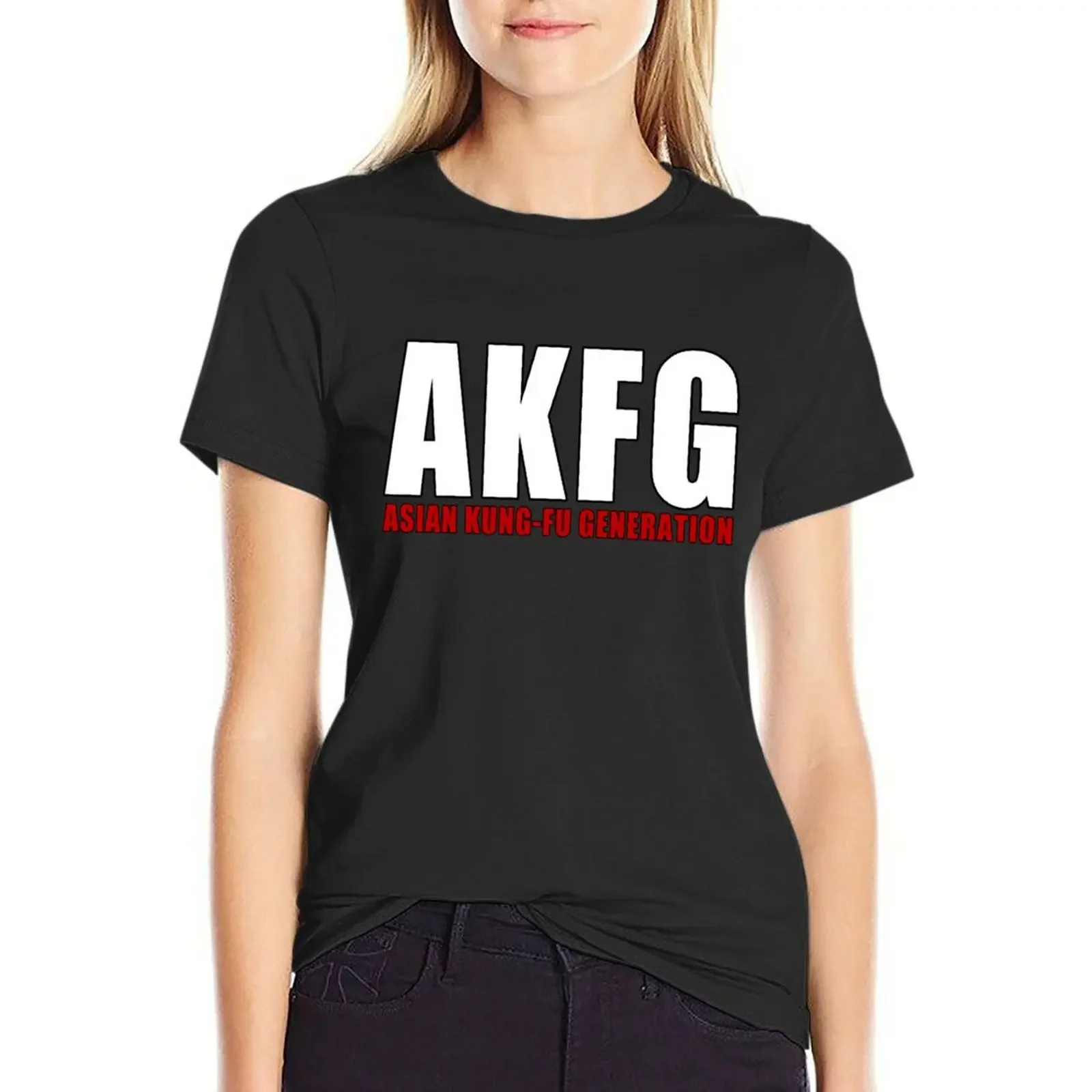 

AKFG Asian Kung-Fu Generation T-Shirt tees summer tops anime clothes plus size tops t-shirts for Women graphic tees