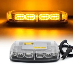 Car Strobe Warning Light Emergency Signal Lamp Vehicle Roof Flashing Beacon Yellow LED COB Ceiling Lamp Police Flasher DC12~24V