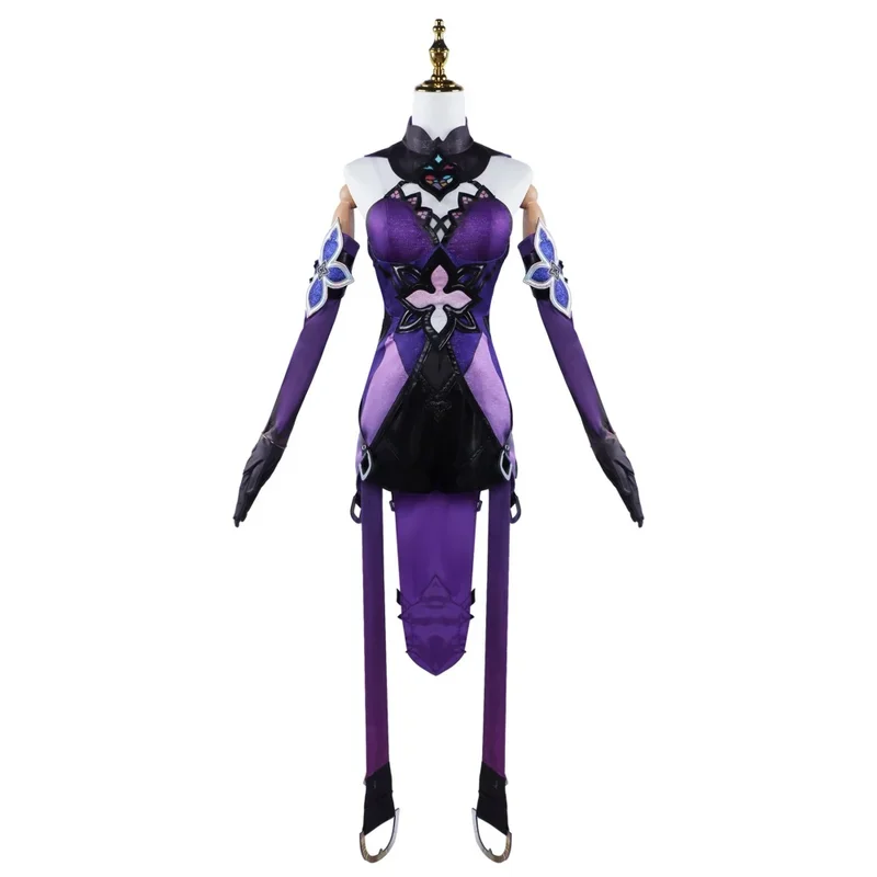 Honkai Star Rail Forgotten Hall Cosplay Black Swan Augur Fortune Seer Costume Wig Dress Uniform Headwear Halloween Party Suit