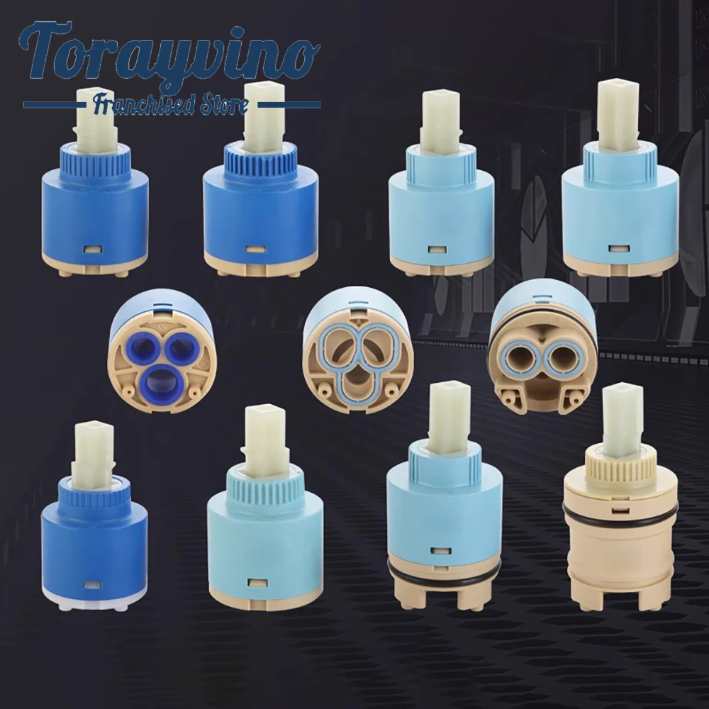 

Torayvino Faucet Valve Bathroom Torneira Accessories High Quality Faucets Mixer Tap Valve Flat Ceramic Cartridge Mixer Cartridge