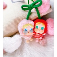 Crybaby Crying for Love Series Hanging twins Cute Plush Doll Cherry Figurer Toy Decor Keychain Pendant for Kids Toy Gift