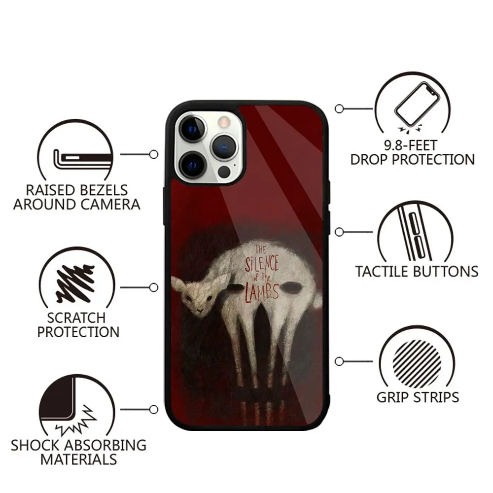 The S-Silence Of the Lambs Phone Case Strong Magnetic For IPhone 15,14,13,Pro,Max,Plus,11,12,Mini For Magsafe Wireless Charging