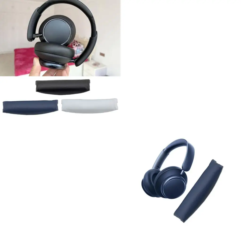  Headband Cushion Replacement for Q45, Protein Leather Padded Cover, Top Support Part for Commute, Office, Study