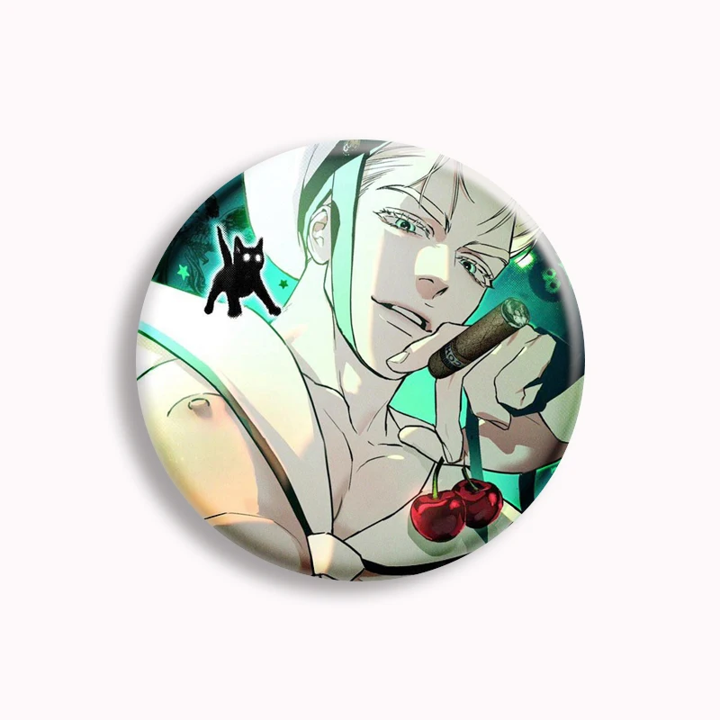 Korean Manhaw Comics Codename Anastasia Button Pin BL Anime  Taekjoo and Zhenya Brooch Badge Bag Accessories Fans Collect 58mm