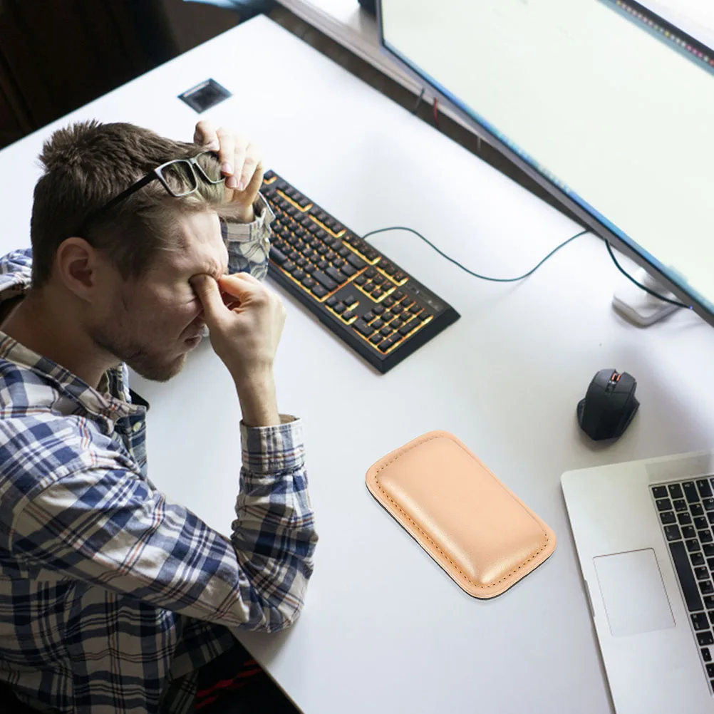 

2Pcs Mouse Wrist Rest PU Cushion Elbow Support Wireless Gaming Rectangular Relieve Fatigue Ergonomic Comfort