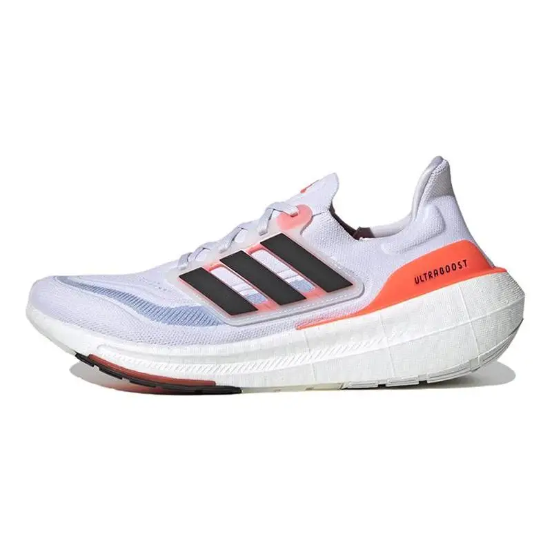 adidas Ultra Boost Light White Black Solar Red Sneakers shoes HQ6351