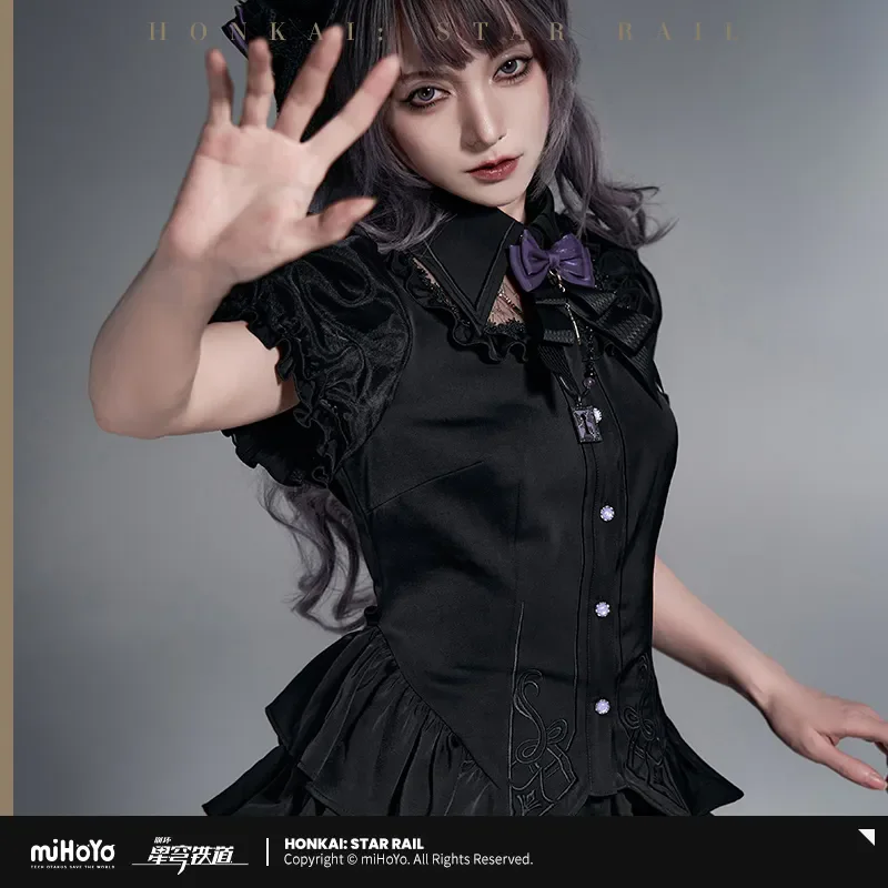 [Genuine] miHoYo Game Herta Shirt Honkai Star Rail The Herta Theme Series Long-sleeved Shirt Clothing Top Coat Cosplay Xmas Gift view 3