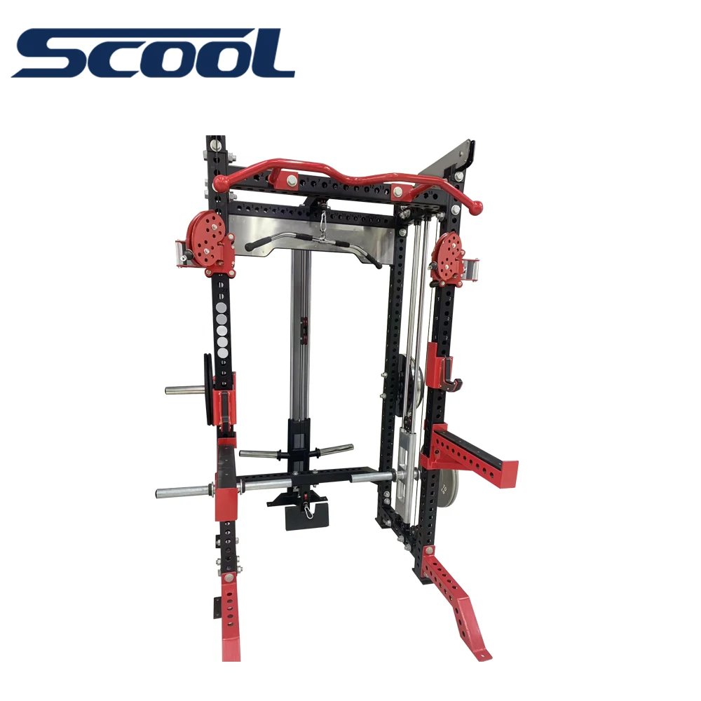Gantry Fitness Equipment Multifunctional Smith Squat Bench Press Equipment Commercial Integrated Trainer