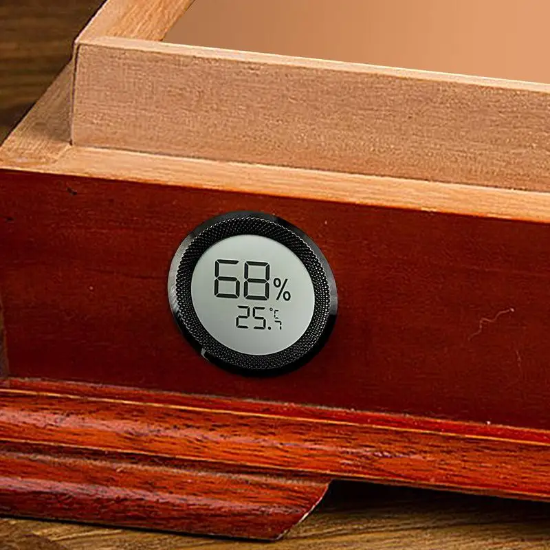 Moniteur numérique de température intérieure, petit hygromètre, jauge d'humidité ronde, moniteur d'humidité