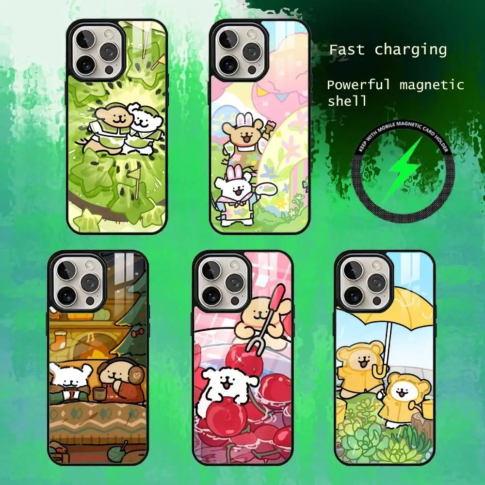 

Maltese Line Drawing Phone Case For iPhone17,16,15,14,13 Plus,Pro Max Magnetic For Magsafe Wireless Charging