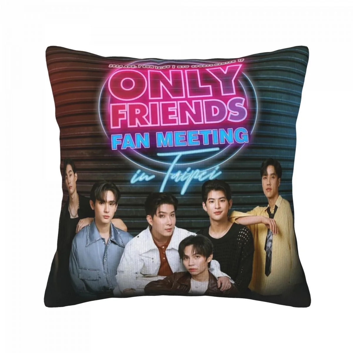 Forcebook Magazine Cover Poster Double-sided Printed Pillowcase Thai TV A Boss and A Babe Drama Stills Home Decor Cushion Cover