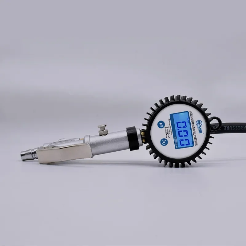 Digital Tire Pressure Gauge with Barometer Display Automotive Tire Inflation Meter Air Pressure Gun for Car Truck Motorcycle