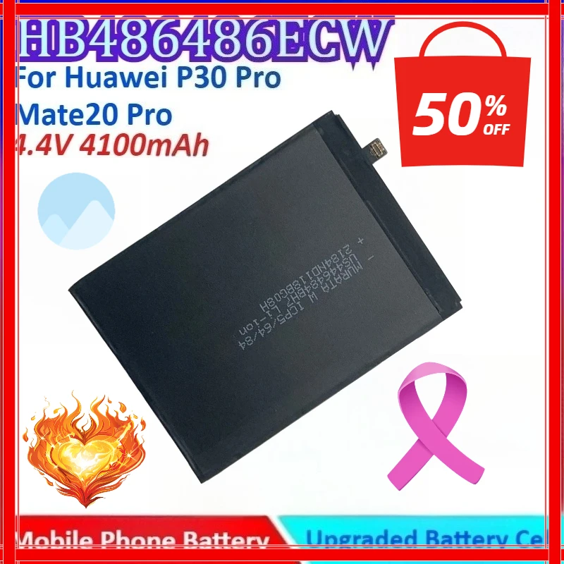 

New 4100mAh 4.4V HB486486ECW High Quality General-purpose Mobile Phone Lipo Battery for Huawei P30 Pro/ Mate20 Pro