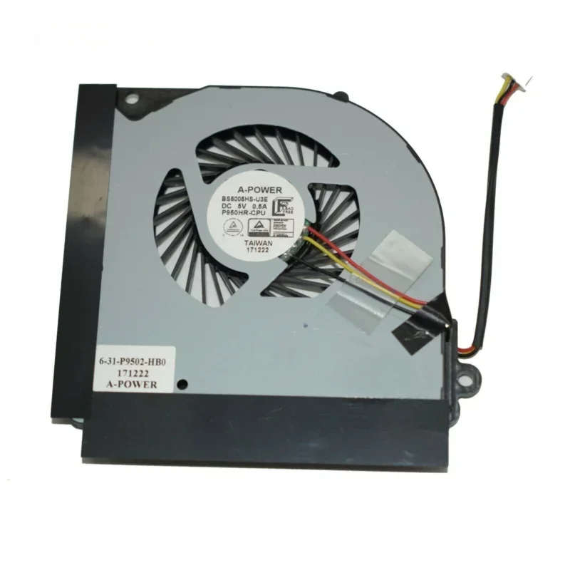 New for Clevo P950 P950HP P950HR CPU FAN BS5005HS-U3E 6-31-P9502-102 3wires