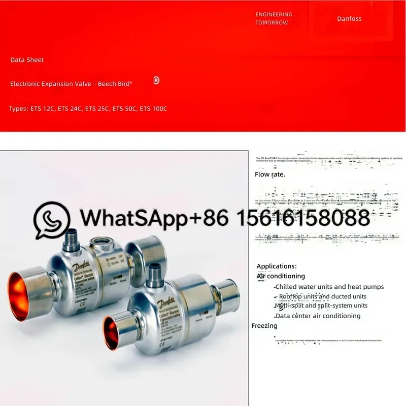 Danfoss Electronic Expansion Valve ETS12C ETS24C ETS25C ETS50C ETS100C 084B8563 080G5300 HVAC Refrigeration Solenoid Coil Parts