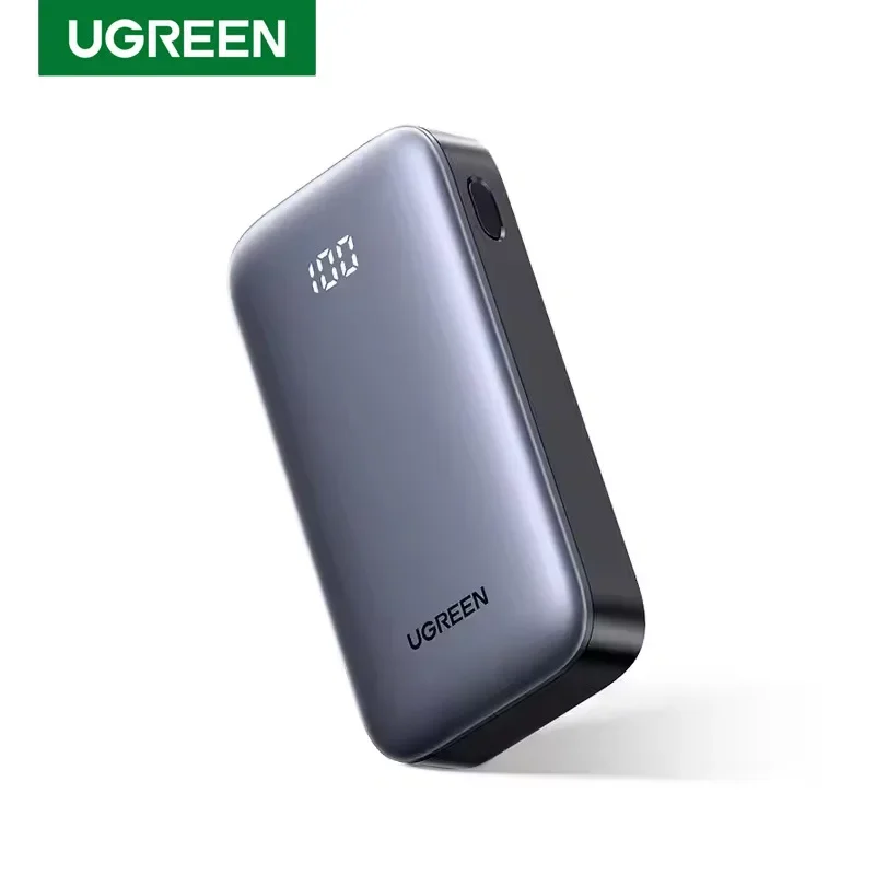 

UGREEN Portable Mini 30W Power Bank ABS Material Type C Dual USB A 10000mAh Battery Capacity for iPhone Samsung Xiaomi