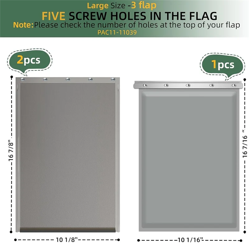 M04K Сменные дверные клапаны для собак Petsafe Freedom Сменный клапан для дверей домашних животных для экстремальной устойчивости к атмосферным воздействиям (-20-120 ° Ф)