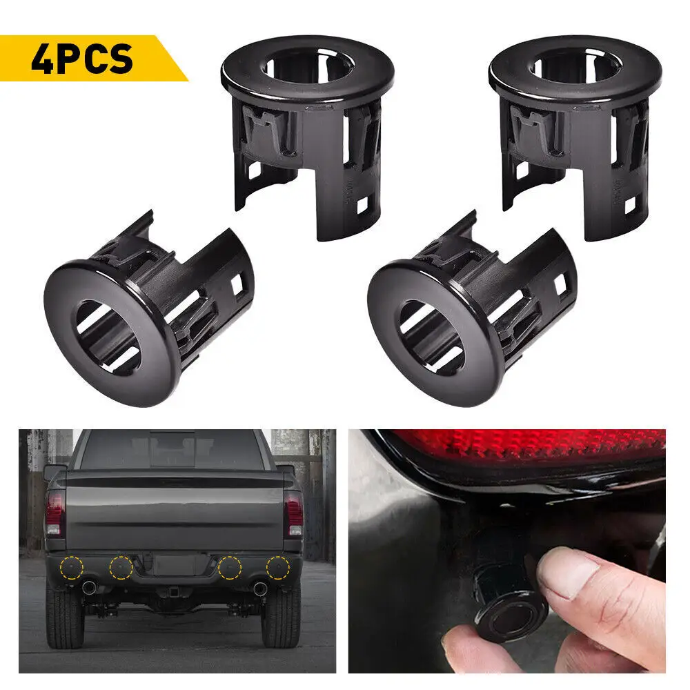 

4X Parking Assist Sensor Bracket Bezels for 2014-2018 Dodge Ram 1500 2500 3500 2014-2018 1500 Classic 5LS52TZZAA