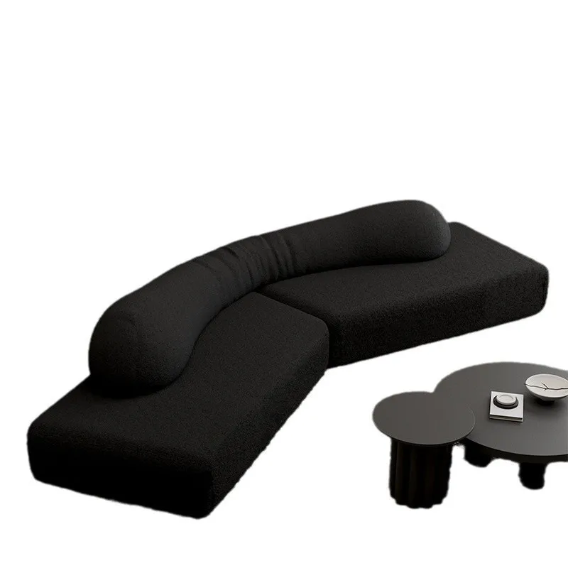 

Italian minimalist fabric sofa living room clothing store beauty salon reception and rest area designer module rock sofa