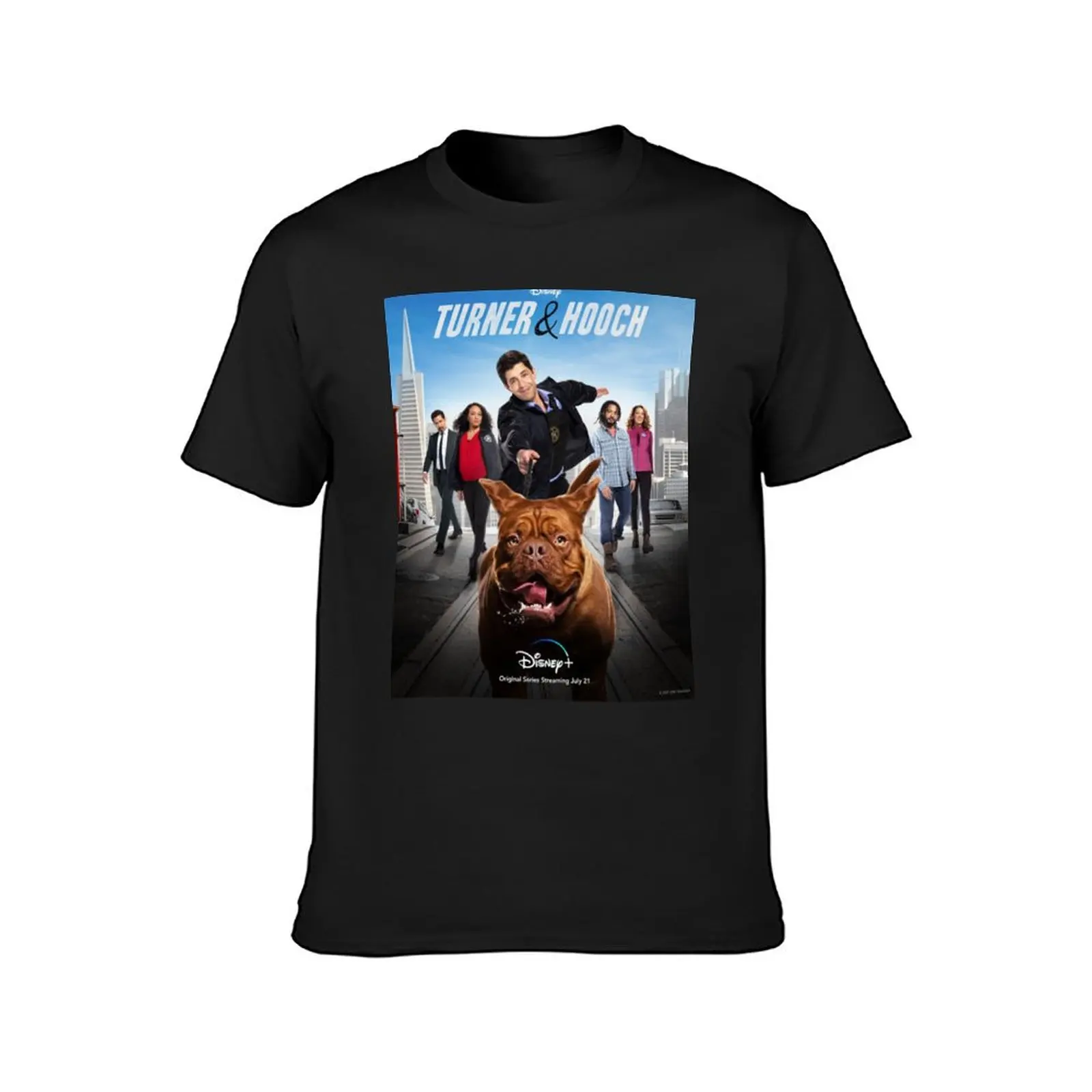 Turner & Hooch (2021) Poster T-Shirt summer top plain hippie clothes designer t shirt men