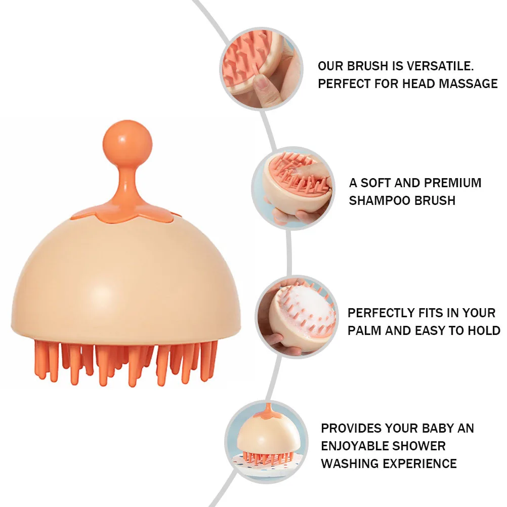 

1Pcs Hair Scalp Massager Shampoo Brush Portable Lightweight Head Massage Brush Large Tooth Spacing Easy Clean Shower Hair Scalp