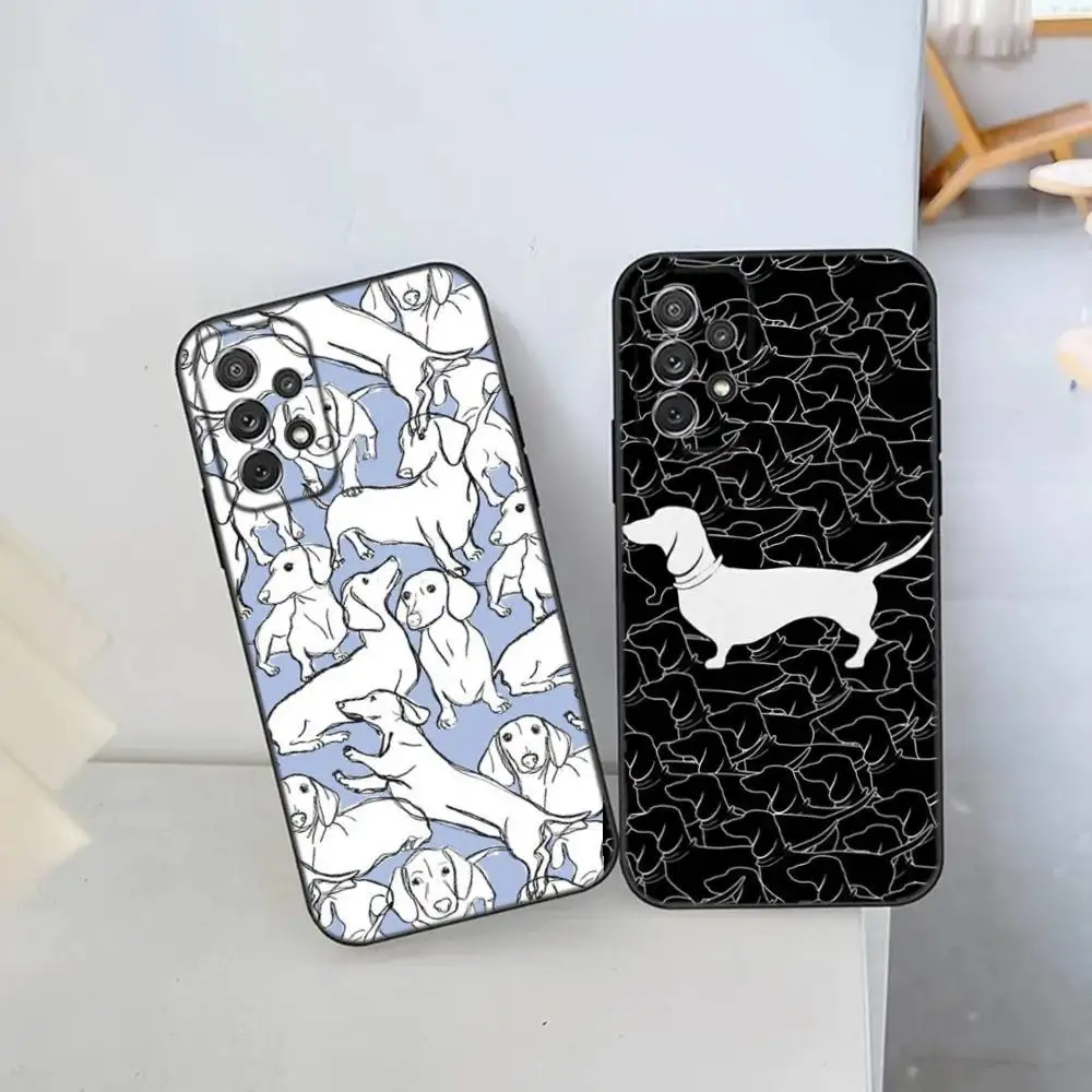 

Dachshund Dog Love tm Phone Case For Samsung S25,S24 Ultra,S20,S30 plus,S22 plus,S23,S30 ultra 5G Silicone Cover