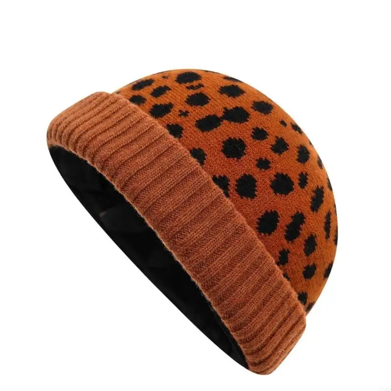 Patterned Winter Hat That Folds for Storage Between Daily Outings 6XDA