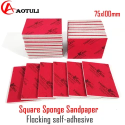 Square Sponge Sandpaper 75x100mm Dry Automotive Hardware Furniture Surface Polishing Abrasive 400/600/800/1500/2000Grit