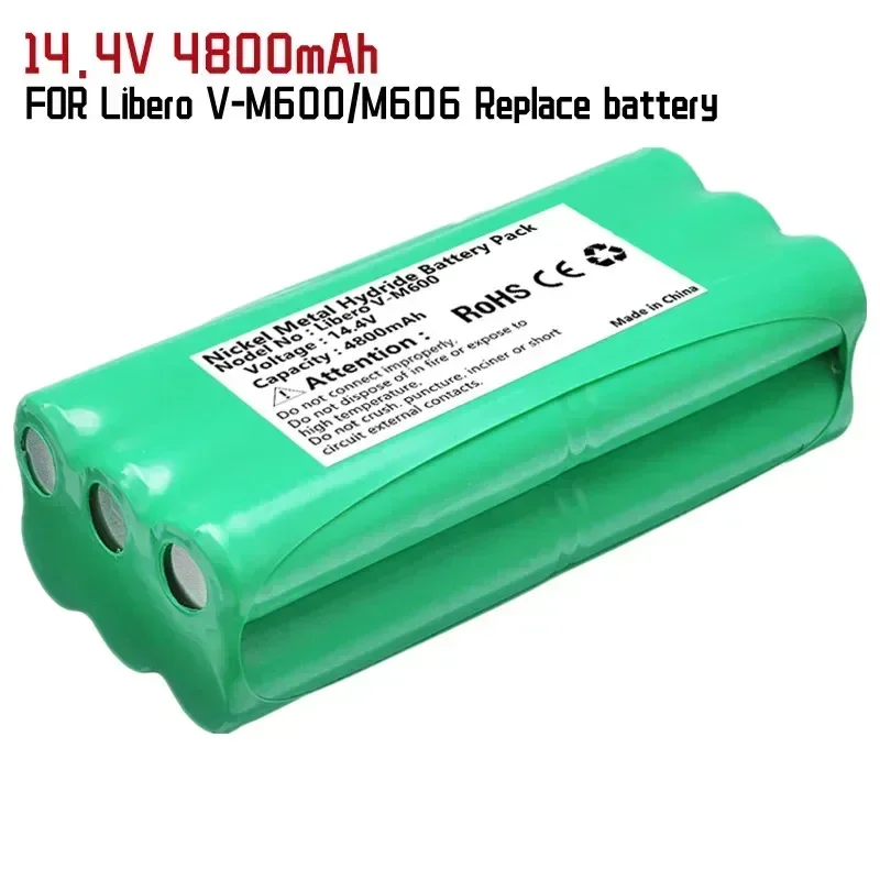 Batterie 14,4 V Ni-Mh 4800mAh Staubsauger Roboter Akku Für Libero V-M600/M606 VbotT270/271 Papago S30C Vone T285D