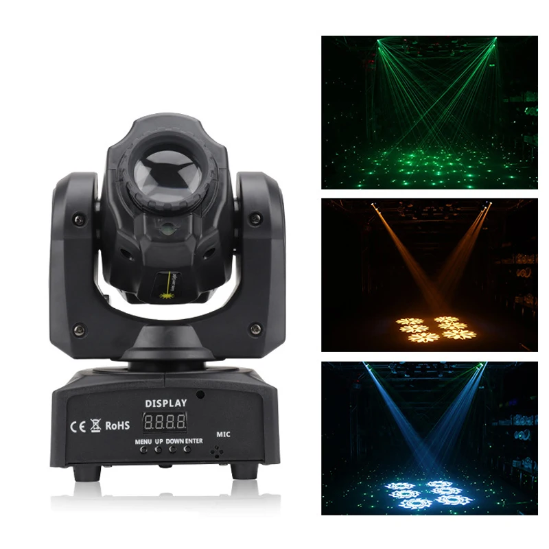 

DJ Lighting Mini Moving Head 120W Beam Stage Led Light With 12LED YX-35 RGB Super Bright LED Strobe Spot Light Dmx Control