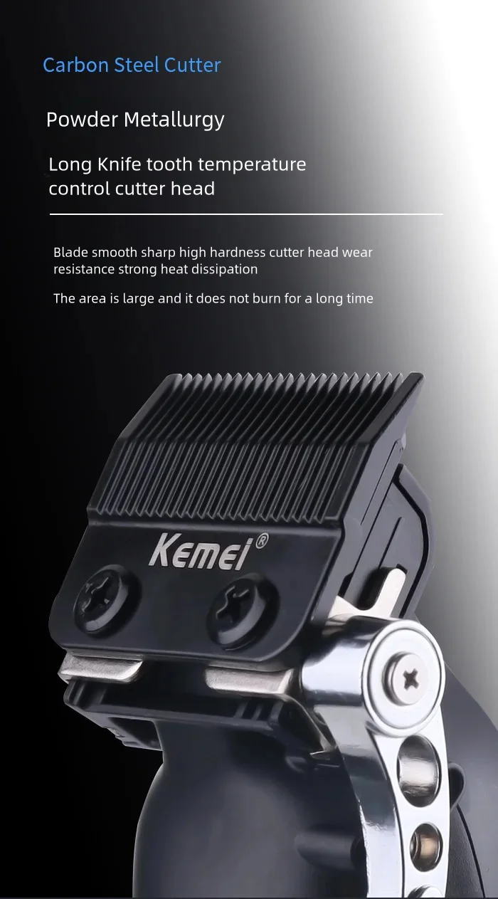 Kemei Haarschneidemaschine Elektrischer Rasierer Haarschneider Professionelle Schneidemaschine KM-3382 KM-2296 VT-667 Haarschneider für Männer – Detail 5